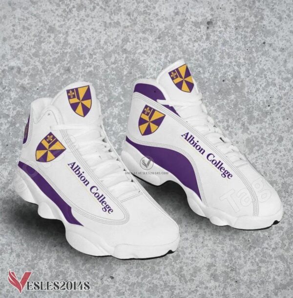 Albion College Logo Air Jordan 13 Shoes, Best Sneaker Gifts For Fans - Vesles2014s