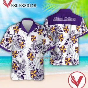 Albion College Logo Hawaiian Suit, Unique Outfit For Fans - Vesles2014S 1