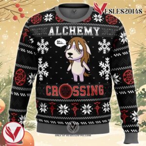 Alchemy Crossing Fullmetal Alchemist Ugly Christmas Sweater, Unique Christmas Gift For Fans - Vesles2014S