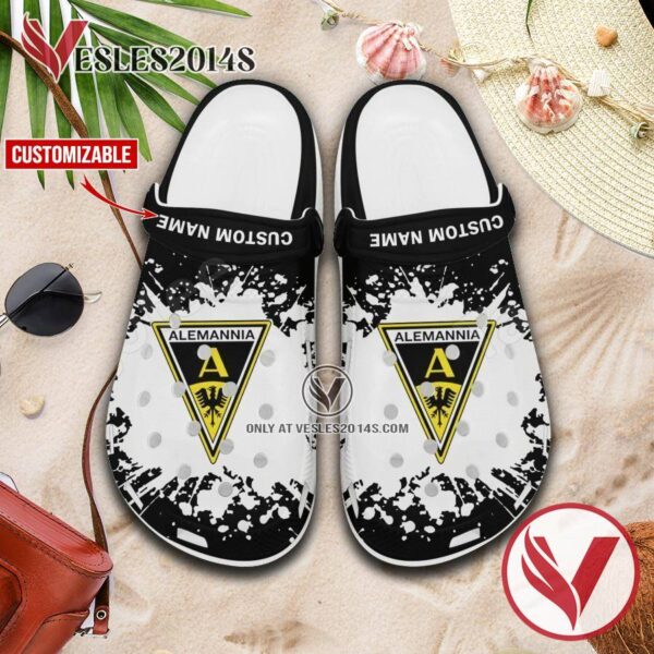 Alemannia Aachen Custom Crocs Clogs, Unique Footwear For Fans 1