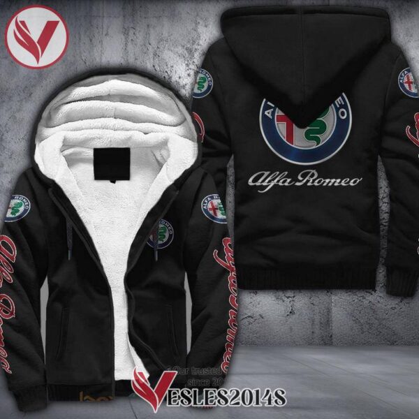 Alfa Romeo Car Fleece Hoodie, Unique Gifts For Car Lovers - Vesles2014S 1