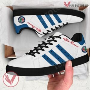 Alfa Romeo Logo Print Stan Smith Shoes, Unique Sneaker For Fans - Vesles2014s 1