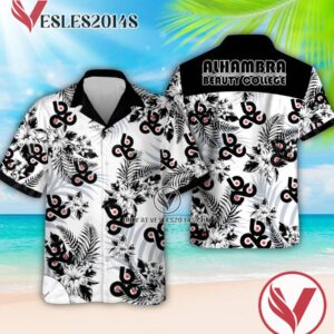 Alhambra Beauty College Logo Hawaiian Suit, Unique Outfit For Fans - Vesles2014S 1