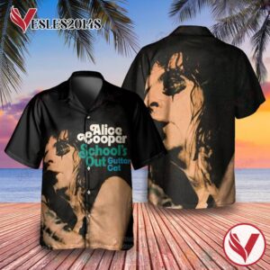 Alice Cooper Gutter Cat Album Hawaiian Shirt, Best Gift For Music Lovers Vesles2014S