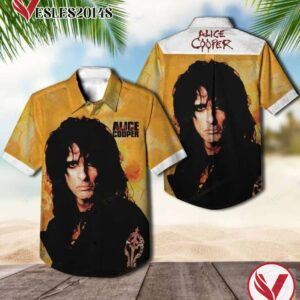 Alice Cooper Hell Is Album Hawaiian Shirt , Best Gift For Music Lovers Vesles2014S