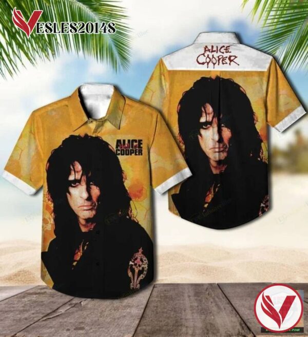 Alice Cooper Hell Is Album Hawaiian Shirt , Best Gift For Music Lovers Vesles2014S