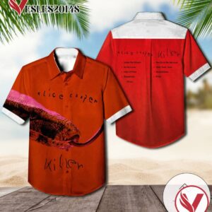 Alice Cooper Killer Album Cover Hawaiian Shirt, Best Gift For Music Lovers Vesles2014S