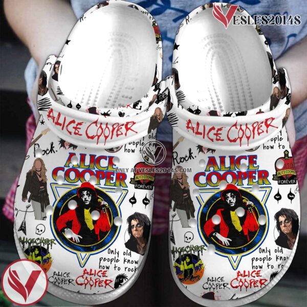 Alice Cooper Music Crocs Crocband Clogs Shoes, Unique Gifts For Fans Style 1 - Vesles2014S