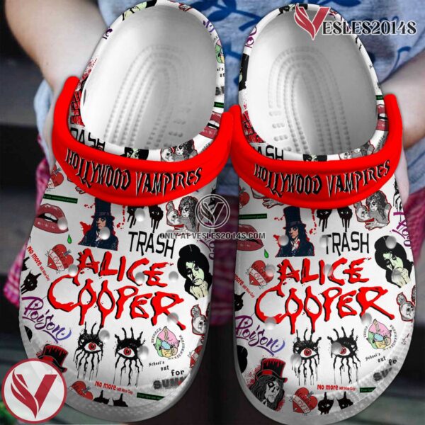 Alice Cooper Music Crocs Crocband Clogs Shoes, Unique Gifts For Fans Style 3 - Vesles2014S