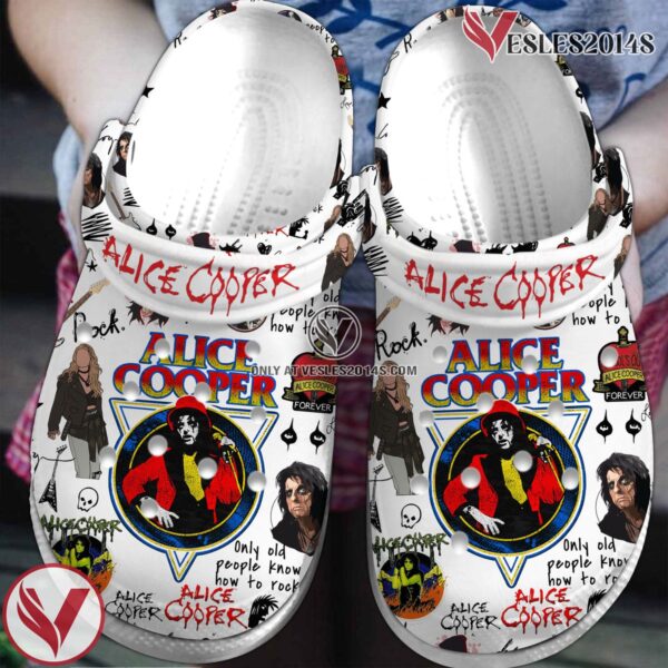 Alice Cooper Music Crocs Crocband Clogs Shoes, Unique Gifts For Fans Style 5 - Vesles2014S