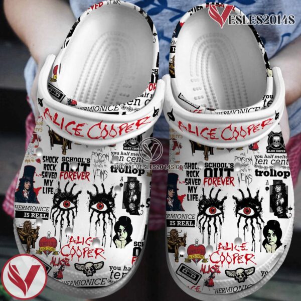 Alice Cooper Music Crocs Crocband Clogs Shoes, Unique Gifts For Fans Style 6 - Vesles2014S