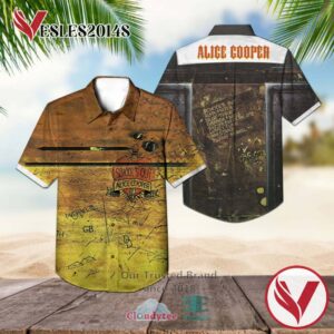 Alice Cooper School's Out 1972 Casual Hawaiian Shirt, Best Gifts For Summer Vesles2014S