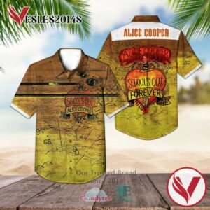 Alice Cooper School's Out Hawaiian Casual Shirt, Best Gifts For Summer Vesles2014S