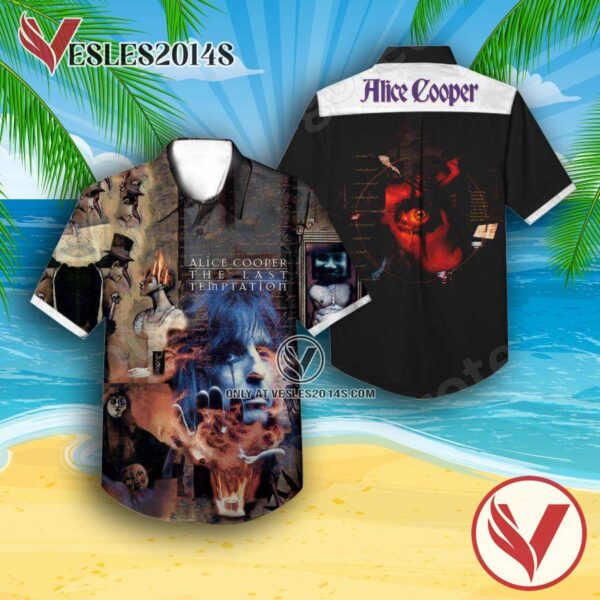 Alice Cooper The Last Temptation Album Cover Hawaiian Shirt, Unique Gifts For Music Lovers - Vesles2014S