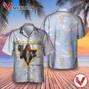 Alice Cooper Welcome to My Nightmare Album Hawaiian Shirt, Best Gift For Music Lovers Vesles2014S