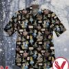 Alice Disney Bunny And Tea Eat Me Black Hawaiian Shirt, Unique Gifts For Friends - Vesles2014S 1