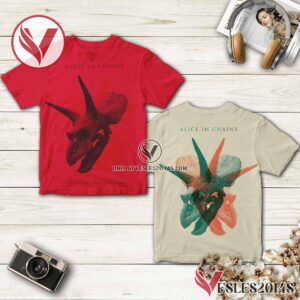 Alice In Chains The Devil Put Dinosaurs Here Album Cover Shirt, Unique Gifts For Music Lovers - Vesles2014S