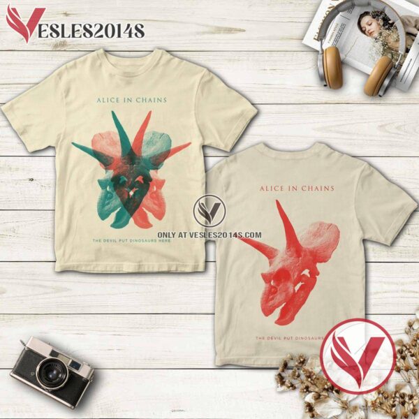 Alice In Chains The Devil Put Dinosaurs Here Album Shirt, Unique Gifts For Music Lovers - Vesles2014S
