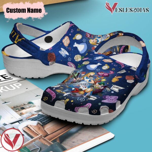 Alice In Wonderland Cartoon Movie Crocs Crocband Clogs Shoes Comfortable For Men Women and Kids - Vesles2014S 2