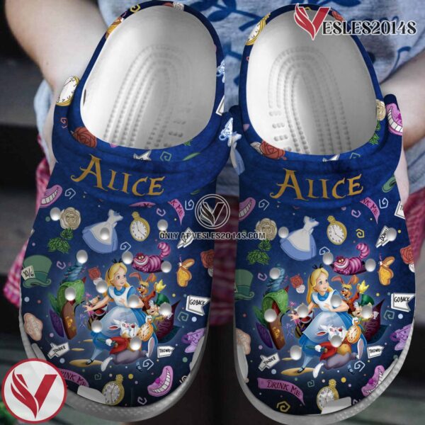 Alice In Wonderland Cartoon Movie Crocs Crocband Clogs Shoes Comfortable For Men Women and Kids - Vesles2014S 4