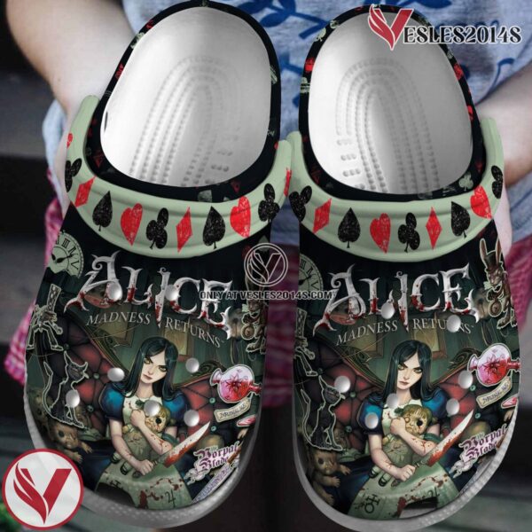 Alice Madness Returns Game Crocs Crocband Clogs Shoes Comfortable For Men Women and Kids, Unique Gift From  Vesles2014S
