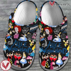 Alice in Wonderland Movie Crocs Crocband Clogs Shoes Comfortable For Men Women and Kids Style 1 - Vesles2014S 2