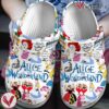 Alice in Wonderland Movie Crocs Crocband Clogs Shoes Comfortable For Men Women and Kids Style 2 - Vesles2014S