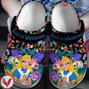 Alice in Wonderland Movie Crocs Crocband Clogs Shoes Comfortable For Men Women and Kids Style 3 - Vesles2014S