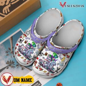 Alice in Wonderland Movie Crocs Crocband Clogs Shoes Comfortable For Men Women and Kids Style 4 - Vesles2014S 4