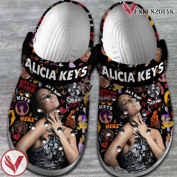 Alicia Keys Music Crocs Crocband Clogs Shoes, Unique Gifts For Fans Style 4 - Vesles2014S 2