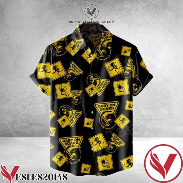 Alien Baby On Board Hawaiian Shirt, Unique Gifts For Friends - Vesles2014S 1