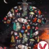 Alien Family Santa Claus On Rocket Christmas Hawaiian Shirt, Unique Gifts For Friends - Vesles2014S 1