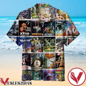 Aliens And Sexy Girls Sci Fi Vintage Trash Horror Movie Hawaiian Shirt, Unique Gifts For Friends - Vesles2014S 1