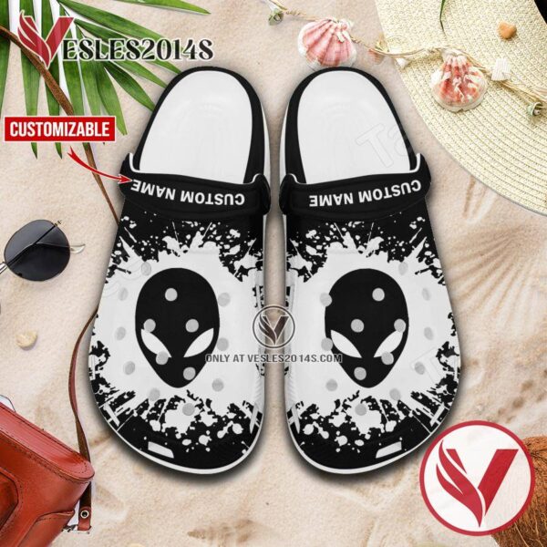 Alienware Logo Crocs Clogs, Unique Footwear For Fans 1