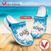 Align Technology Logo Crocs Clogs, Unique Footwear For Fans