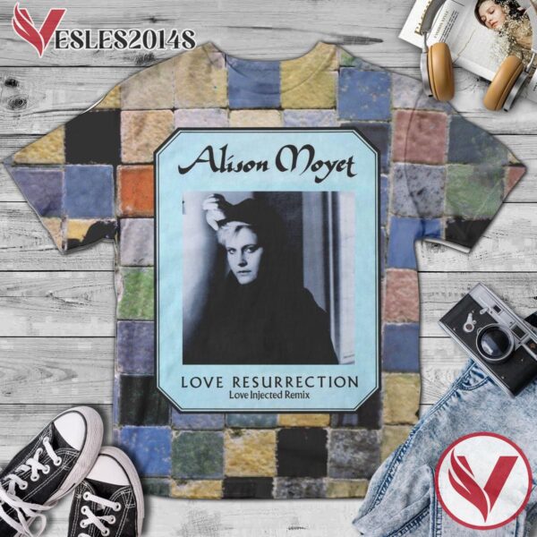 Alison Moyet Tour Love Resurrection Album Cover 3D Shirt, Perfect Gifts For Music Lovers - Vesles2014S