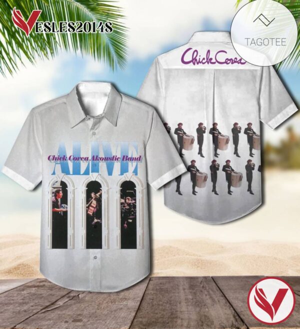 Alive Album By Chick Corea Akoustic Band Hawaiian Shirt, Best Gift For Music Lovers Vesles2014S