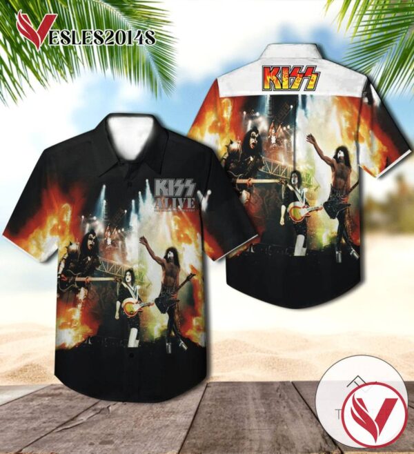 Alive The Millennium Concert Live Album Cover By Kiss Hawaiian Shirt, Best Gift For Music Lovers Vesles2014S
