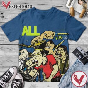 All And The Descendents Live Plus One Album Cover Shirt, Perfect Gifts For Music Lovers - Vesles2014S