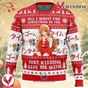 All I Want For Christmas Is You Golden Time Ugly Christmas Sweater, Unique Christmas Gift For Fans - Vesles2014S
