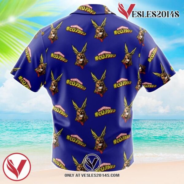 All Might My Hero Academia Hawaiian Button Up Shirt, Perfect Gifts For Anime Lovers - Vesles2014S 1