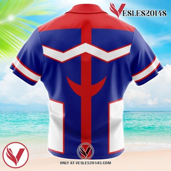 All Might My Hero Academia Hawaiian Button Up Shirt, Perfect Gifts For Anime Lovers - Vesles2014S 8kp 1
