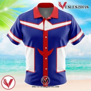 All Might My Hero Academia Hawaiian Button Up Shirt, Perfect Gifts For Anime Lovers - Vesles2014S 8kp