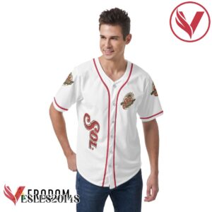 All-Over Print Men's Short Sleeve Baseball Jersey, Perfect Gifts For Fans - Vesles2014S