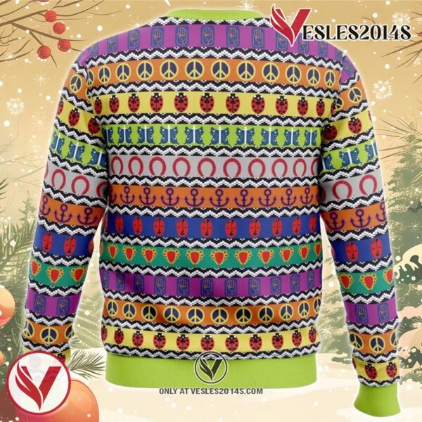 All Symbols Pattern Jojo’s Bizarre Adventure Christmas Sweater 1