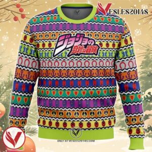 All Symbols Pattern Jojo’s Bizarre Adventure Christmas Sweater