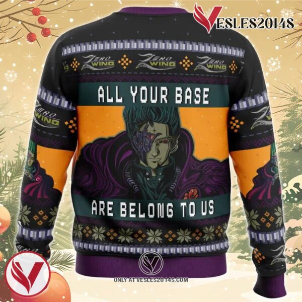 All Your Base Are Belong To Us Zero Wing Ugly Christmas Sweater, Unique Christmas Gift For Fans - Vesles2014S 1