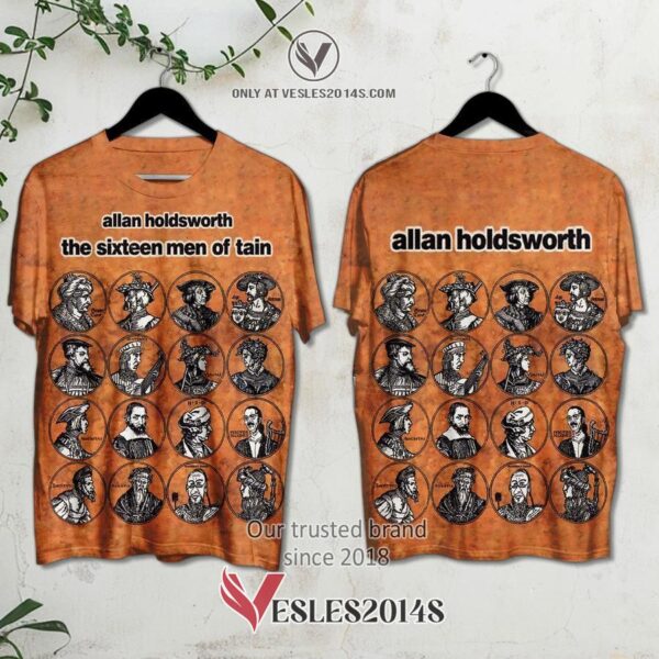 Allan Holdsworth Guitar-The Sixteen Men of Tain Album 3D Shirt, Unique Gifts For Music Lovers - Vesles2014S