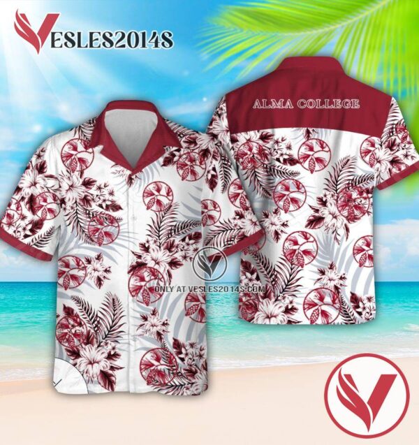 Alma College Logo Hawaiian Suit, Unique Outfit For Fans - Vesles2014S 1
