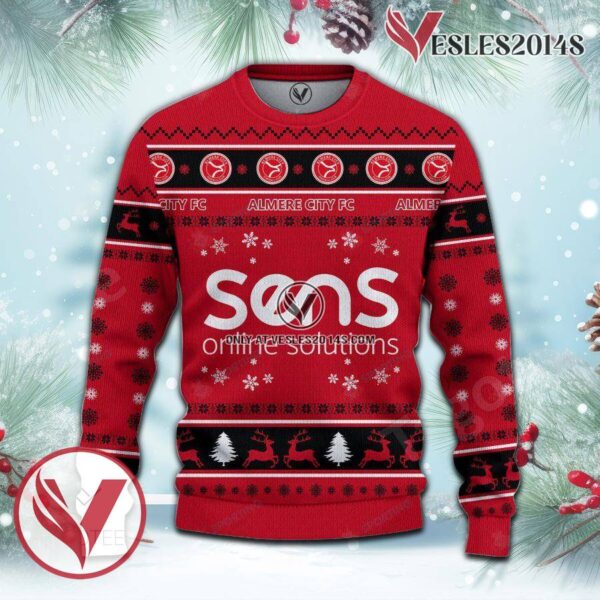 Almere City FC Sport Ugly Christmas Sweater, Unique Gifts For Fans - Vesles2014aS 2